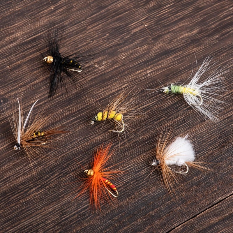Goture Fly Fishing Flies Kit, 30pcs Dry Wet Flies Streamers Nymphs Fly Fishing Lures Assortment Kit for Bass Trout Steelhead Salmon, Gifts for Men - Image 3